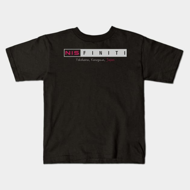 NISFINITI NISSAN/INFINITI Kids T-Shirt by Side Hustle